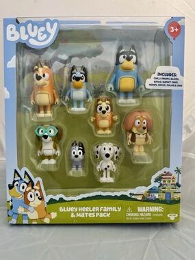 Bluey: Bluey Heeler Family & Mates 8 Pack Moose Toys